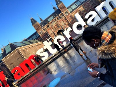 I am Amsterdam sign outside Rijksmuseum