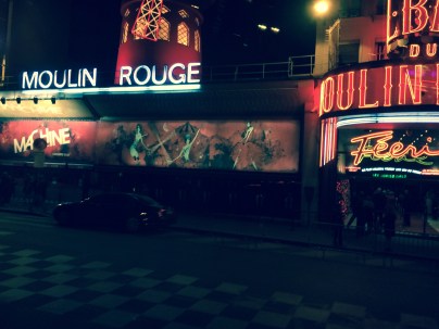Moulin Rouge at night 