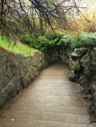 Steps up to Sacre Coeur