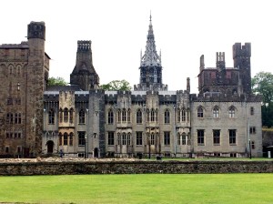Cardiff Castle view from grounds