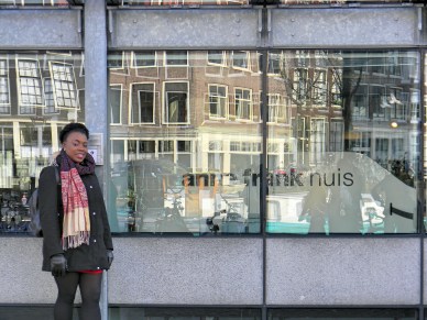 Me outside Anne Frank House