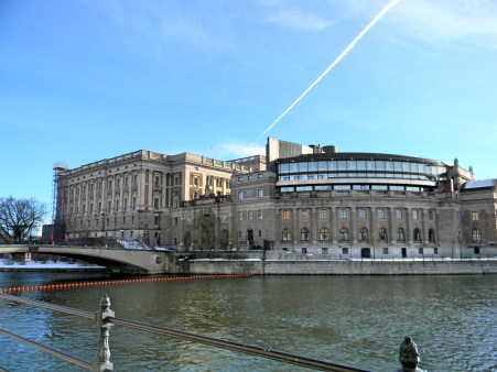 The Riksdag building Stockholm