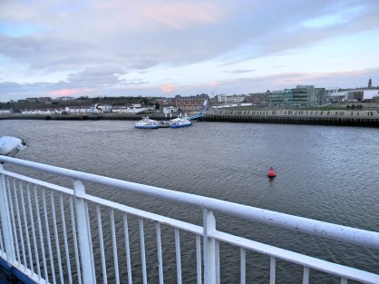 View of Newcastle habour from the ferry