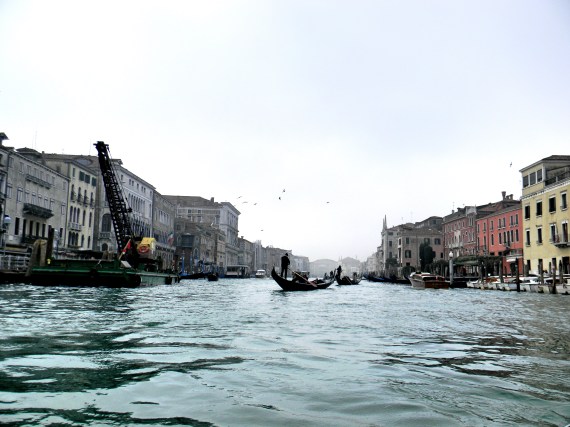 Gondolas on The Grand Canal, Venice