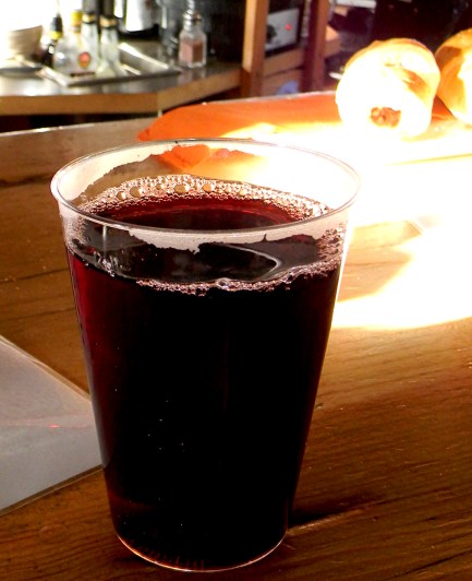 Hot wine at a tipee tent in Klein Scheidegg, Switzerland
