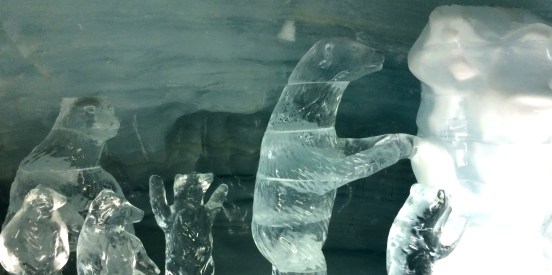 Ice sculptures, Jungfrau Switzerland