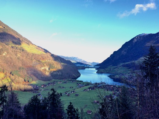View of a valley in Switzerland