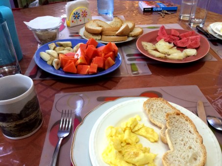 Casa Ada Colonial breakfast, Havana, Cuba