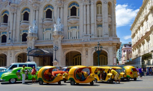 Coco taxi park Havana Vieja, Cuba