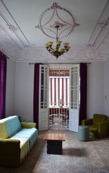 Living room of Ada Colonial, Havana, Cuba