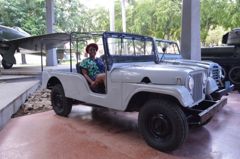 Me in a Jeep at Museo de la Revolucion, Havana, Cuba