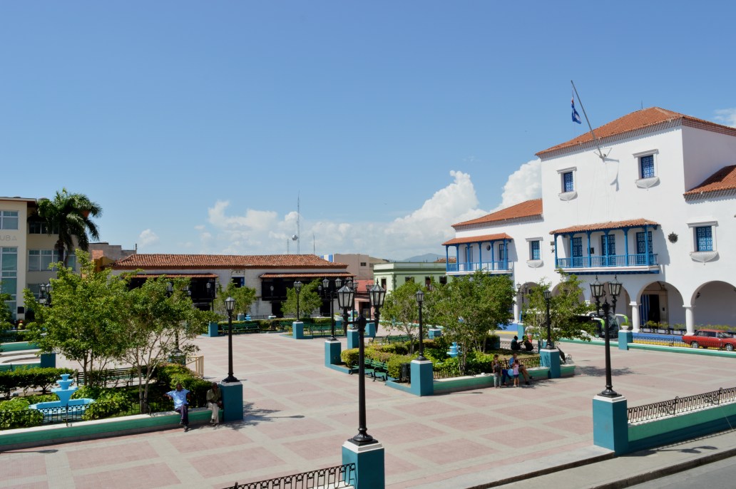 View of Parque Cespedes from Hotel Casa Granda, Santiago de Cuba, Cuba.jpg