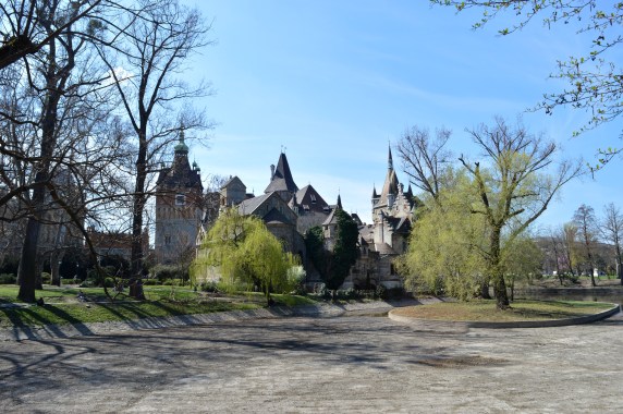 Castle Vajdahunyad in the City Park, Budapest, Hungary