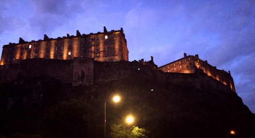Edinburgh Castle at night, Scotland