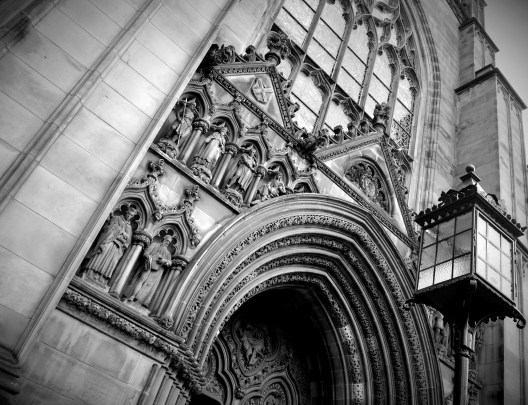 Entrance of St Giles Cathedral, Edinburgh, Scotland