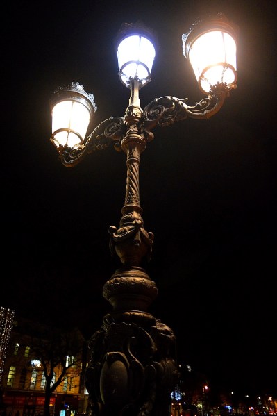Light on O'Connell Bridge, Dublin, Ireland