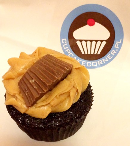 Reese's Peanut butter cupcake from Cupcake Corner, Krakow, Poland