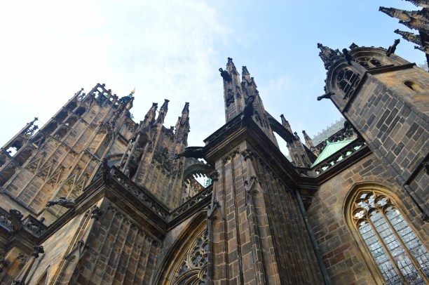 Part of Wenceslas Cathedral, Prague, Czech Republic