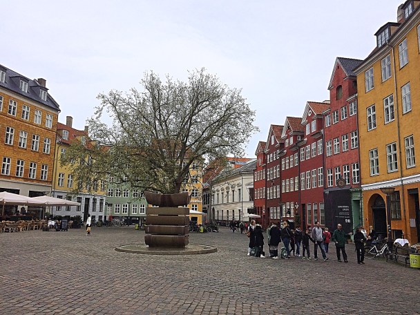 A Colourful Square in Copenhagen, Denmark