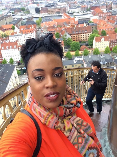 Me on the Church of Our Saviour, Copenhagen, Denmark