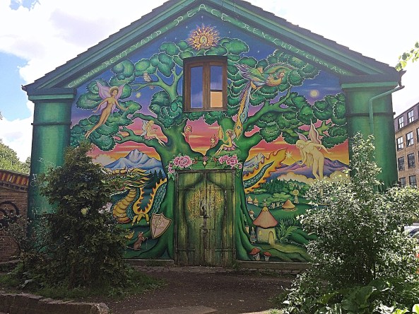 Mural in Christiania, Copenhagen, Denmark