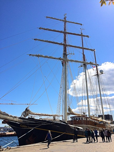 Ship on Copenhagen Harbour, Denmark