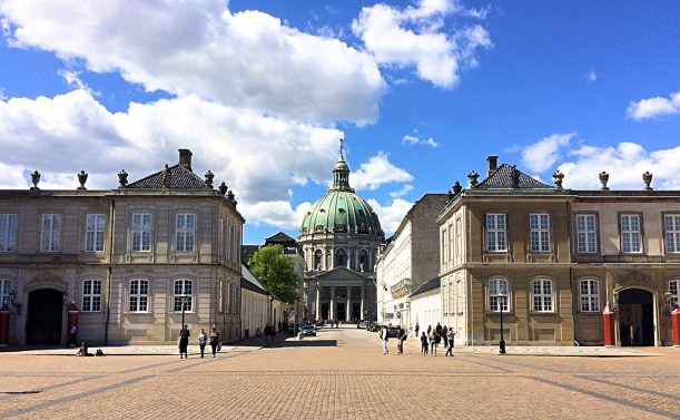 The MarbleChurch From The Courtyard of The Royal Palaces, Copenhagen, Denmark
