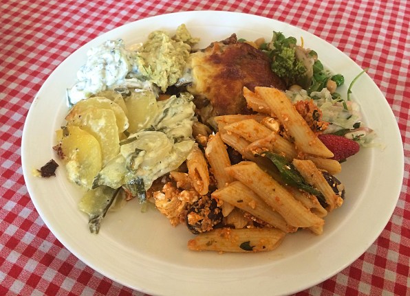 Vegetarian Meal at Christiania, Copenhagen, Denmark