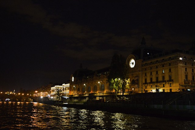 Paris France by Night on the River Seine