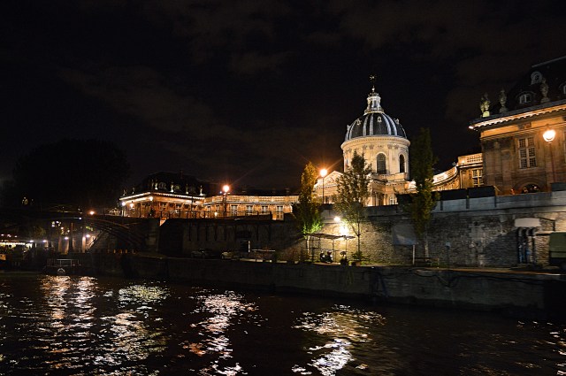 Paris France by Night on the River Seine
