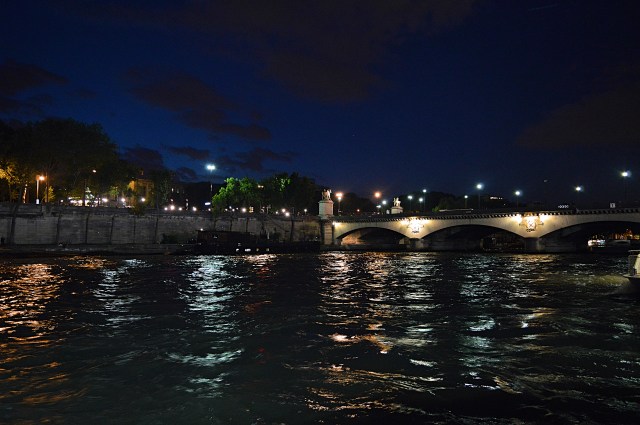 Paris France by Night on the River Seine