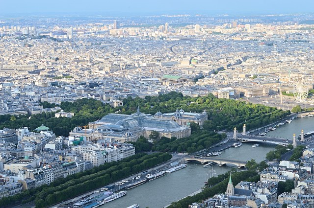 View from Eiffel Tower, Paris, France