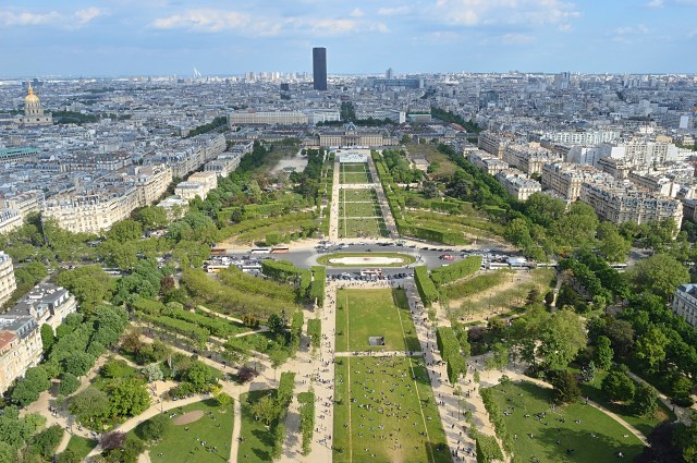 View from Eiffel Tower, Paris, France 