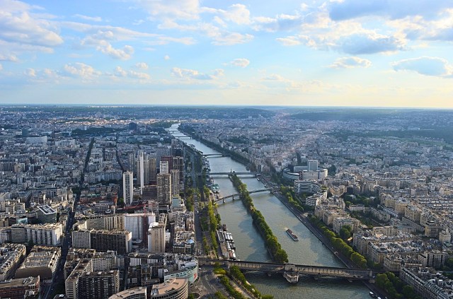 View from Eiffel Tower, Paris, France 